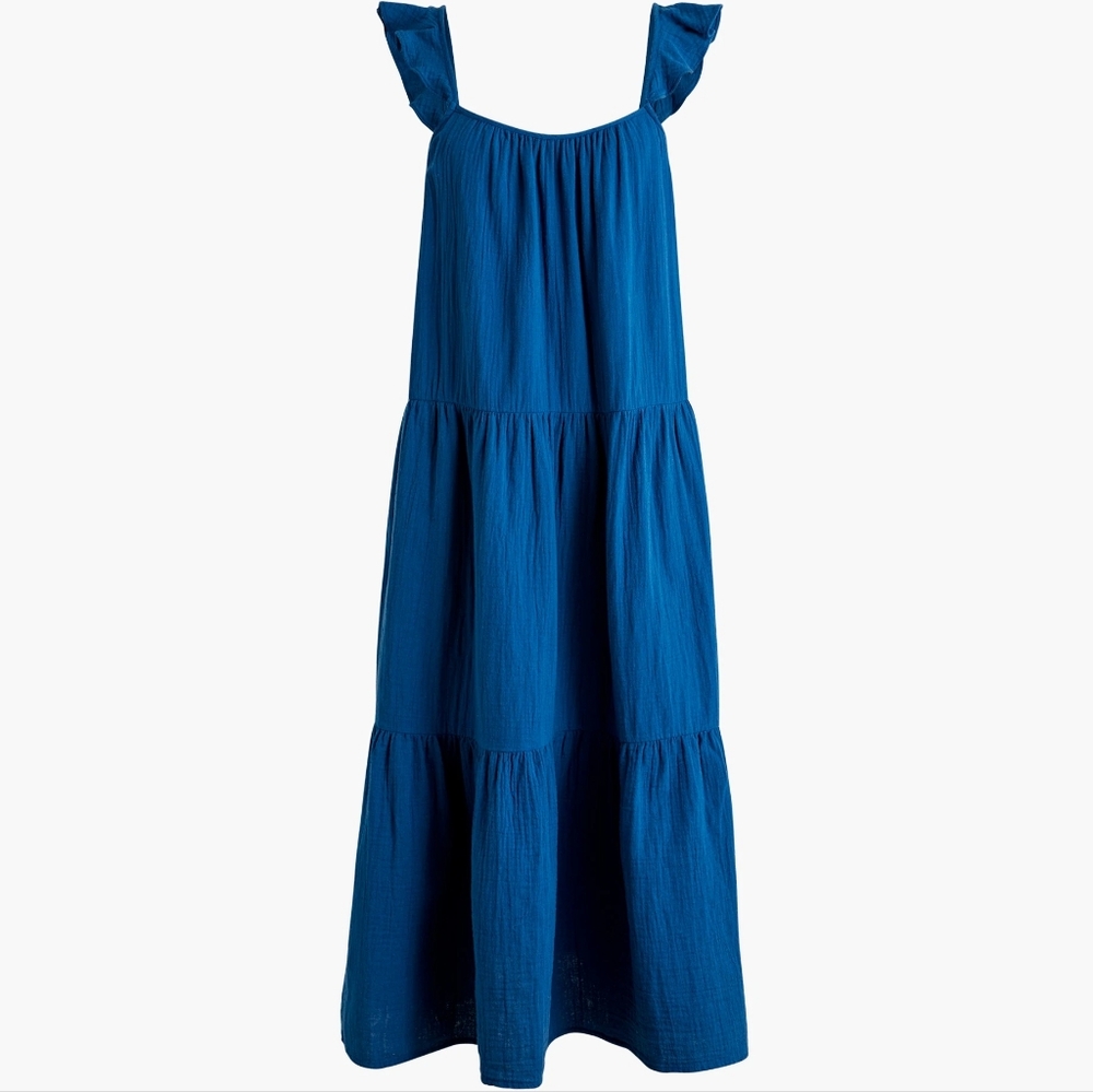 J. Crew Pretty & Sassy Ruffle-Strap Maxi Dress Nwot*Sale